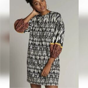 Anthropologie Sachin + Babi Caralisa Tunic Dress Ikat Print, Size S